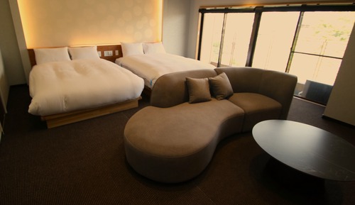 Habitación, no fumadores (Twin Bedroom with Semi-Open-Air Bath)