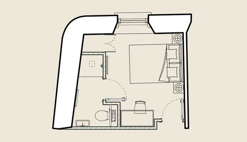 Habitación doble, baño privado (Townhouse)