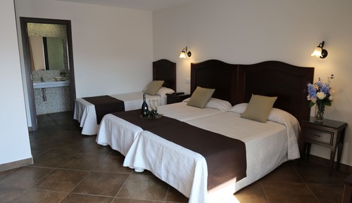 Habitación doble con cama supletoria, terraza