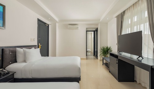 Habitación Deluxe con 2 camas individuales, vistas a la ciudad