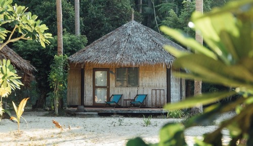 Bungalow, vistas al jardín