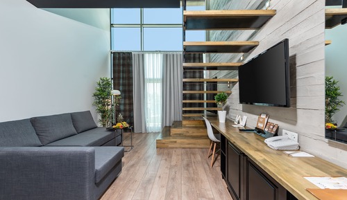 Loft Premium, 1 cama de matrimonio con sofá cama