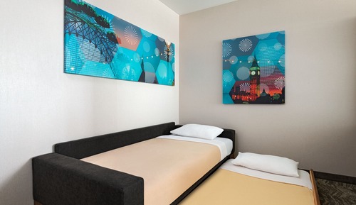 Estudio, 2 camas de matrimonio, no fumadores, con vistas