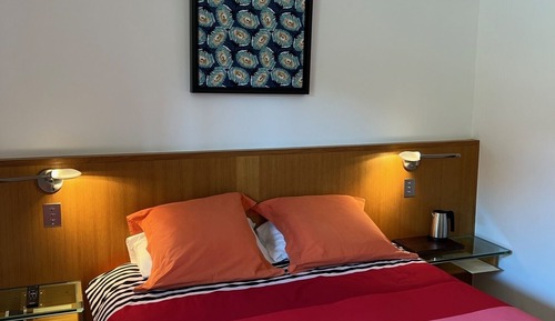 Habitación estándar doble, baño privado, vistas al jardín