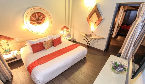 Habitación familiar, 1 cama de matrimonio grande con sofá cama, terraza