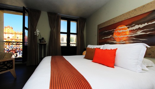 Habitación Gallery, 1 cama de matrimonio grande con sofá cama, vistas a la ciudad