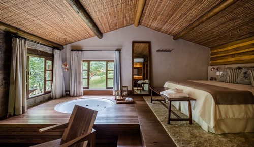 Chalet de lujo, bañera de hidromasaje