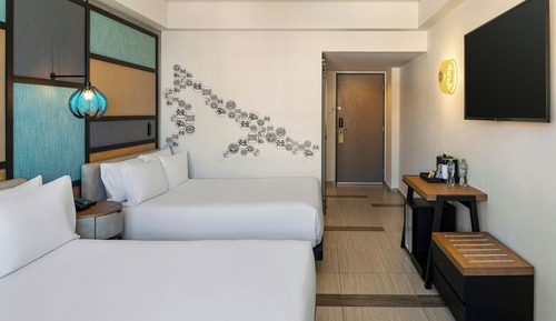 aloft, Habitación, 2 camas de matrimonio, vistas a la laguna