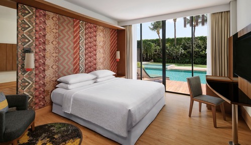Habitación Deluxe, 1 cama de matrimonio grande, no fumadores, acceso a la piscina