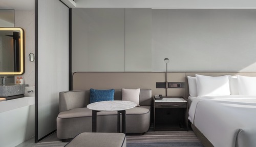 Habitación estándar, 1 cama de matrimonio grande, Acceso al salón del club, vistas al mar