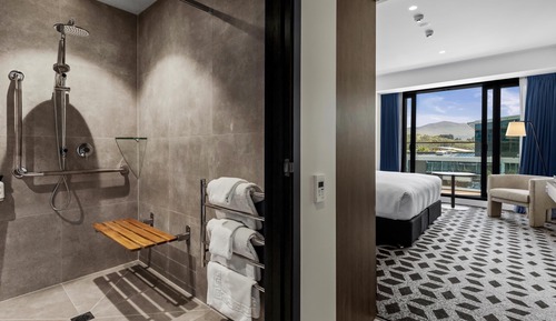 Habitación, 1 cama de matrimonio grande, accesible para personas con discapacidad