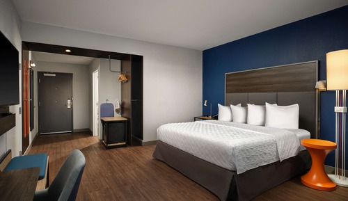 Habitación, 1 cama de matrimonio grande, accesible para personas con discapacidad, bañera