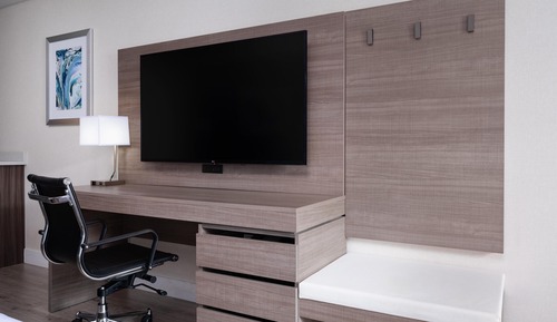 Habitación estándar, 2 camas de matrimonio, no fumadores, frigorífico y microondas (with Sofabed)