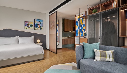 Habitación Premier, 1 cama de matrimonio, no fumadores, vistas a la ciudad