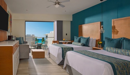 Suite junior, 2 camas dobles, vistas al mar (Preferred Club)