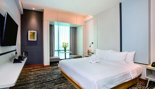 Habitación Deluxe con 1 cama doble o 2 individuales, 1 habitación, vistas a la ciudad