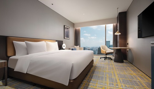 Habitación estándar, 1 cama de matrimonio grande, vistas a la ciudad