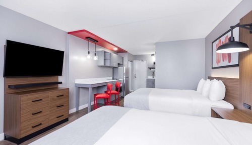 Habitación, 2 camas de matrimonio, no fumadores