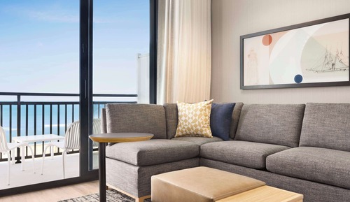 Habitación clásica, 2 camas de matrimonio, vistas al mar