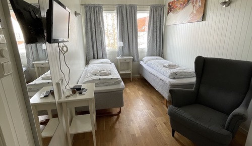 Cabaña básica, 2 camas individuales