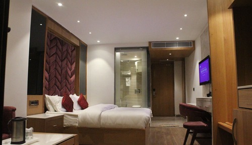 Habitación de lujo doble, 1 cama de matrimonio grande, vistas a la montaña