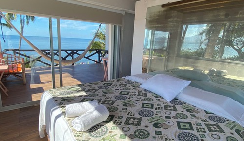 Suite estudio Confort, 1 habitación, piscina privada, frente al mar