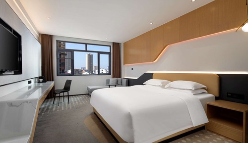 Habitación Deluxe, 1 cama de matrimonio grande, no fumadores, vistas a la ciudad