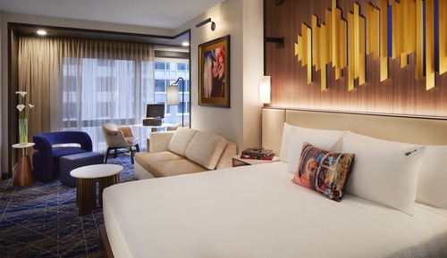 Estudio, 1 cama de matrimonio grande con sofá cama