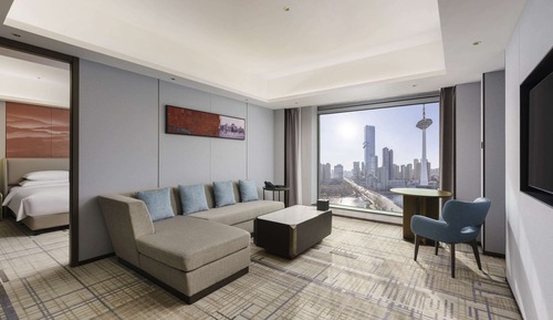 Swiss, Suite, 1 cama de matrimonio grande, vistas a la ciudad