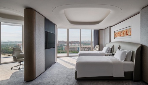 Habitación Premium, 2 camas de matrimonio, vistas al río
