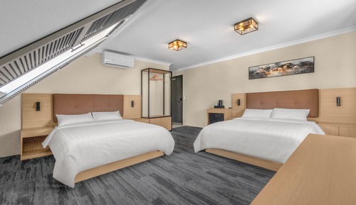 Habitación Deluxe doble, 2 camas de matrimonio