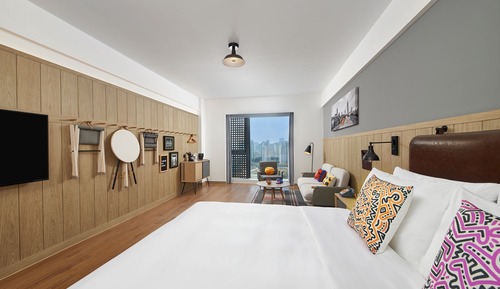 Habitación, 1 cama de matrimonio, vistas a la ciudad
