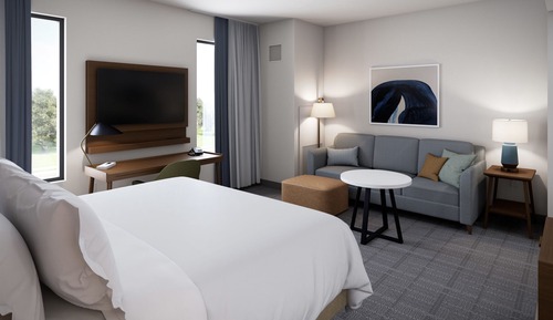 Suite estudio, 1 cama de matrimonio, vistas a la montaña