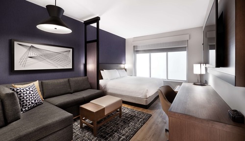 Habitación, 1 cama de matrimonio grande con sofá cama