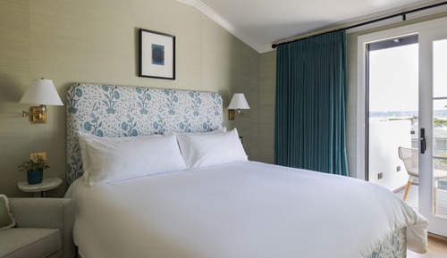 Habitación panorámica, 1 cama de matrimonio grande, balcón, vistas al mar