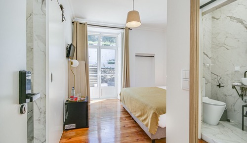Habitación superior, 1 habitación, frigorífico, vistas al jardín