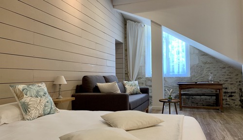 Habitación cuádruple Signature, vistas al jardín
