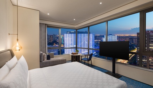 Habitación estándar, 1 cama de matrimonio grande, vistas a la ciudad