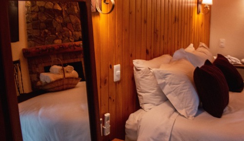 Cabaña superior, 1 cama de matrimonio, en la zona del jardín