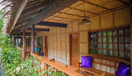 Habitación doble superior de uso individual, 1 cama de matrimonio, lanai, en la zona del jardín