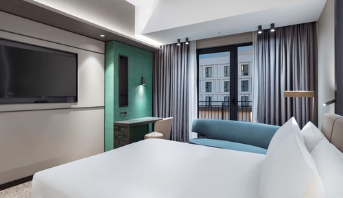 Habitación, 1 cama de matrimonio grande, accesible para personas con discapacidad