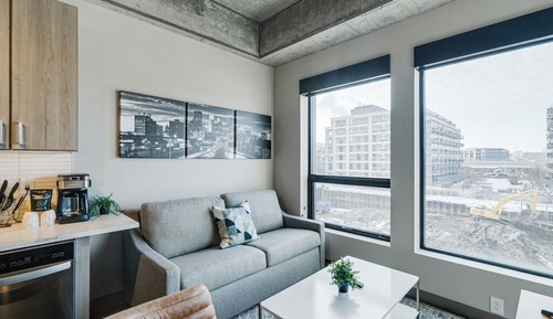 Apartamento, 1 cama de matrimonio con sofá cama, cocina, vistas a la ciudad (Sable 302)
