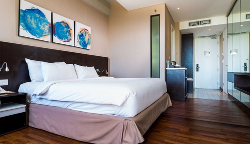Habitación Deluxe doble, 1 cama de matrimonio grande, balcón