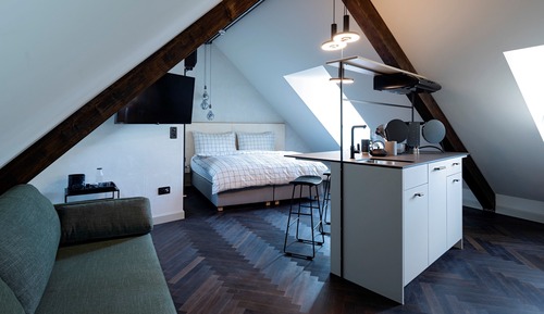 Habitación doble superior, cocina básica