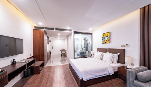 Estudio junior, balcón, vistas al río