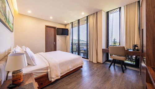 Habitación Deluxe doble, balcón, vistas al río