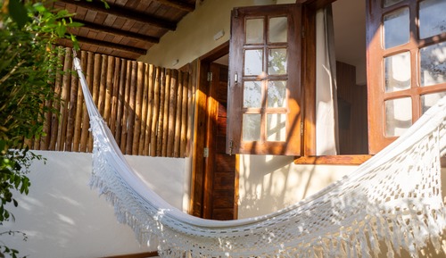 Habitación cuádruple, patio