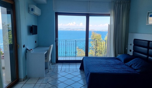 Habitación panorámica doble, terraza, vistas al mar