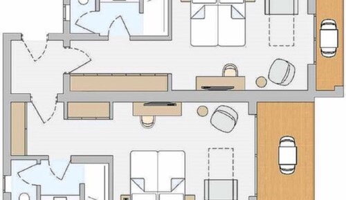 Habitación familiar, habitaciones comunicadas, vistas al mar (Deluxe)