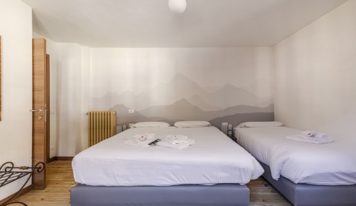 Habitación familiar, vistas a la montaña